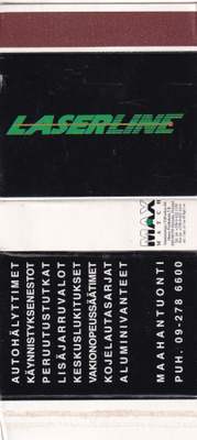 LASERLINE  ,Maahantuonti,  MAX Match,  aski , aihio .   b436