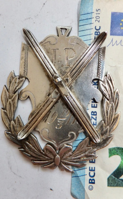 VANHA Palkinto Mitali Hiihto 1911 Riihimäki ISO KOMEA