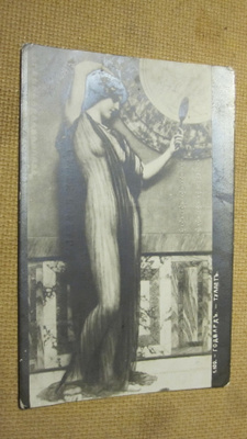 vintage pin-up postikortti - 1900-luku alku