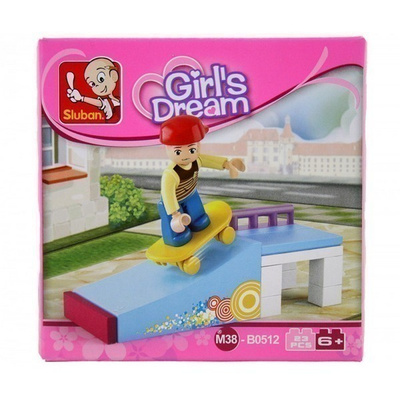 Sluban Girl's Dream Rullalauta Ramppi, 23 osaa, 1 hahmo UUSI