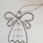 Metallilankaenkeli, korkeus 12 cm - pikkukuva 2