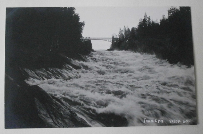 Imatra, koski ja silta, valokuvapk (H.M.) 7.7.1926, ei p.