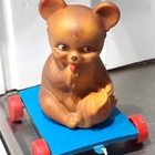 SULOINEN VINTAGE NALLE - VETOLELU - pikkukuva 1