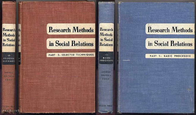 Jahoda: Research Methods in Social Relations 1 ja 2 (1953-54