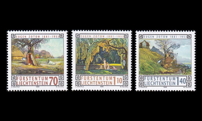 Liechtenstein 1138-40 ** Maalauksia (1996)