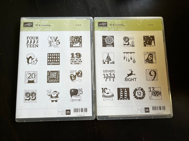 Stampin Up joulukalenteri leimasimet