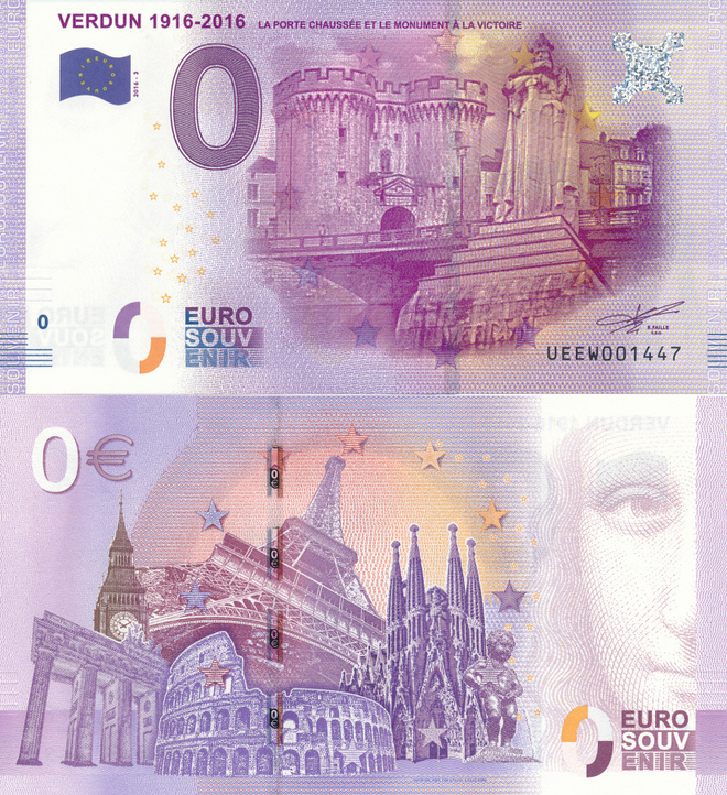 0€ France VERDUN 1916-2016