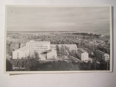 VANHA Postikortti Kotka 1950-l Alkup.Mallikappale