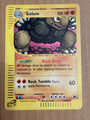 Pokemon Golem 14/165 Holo - Expedition Base Set