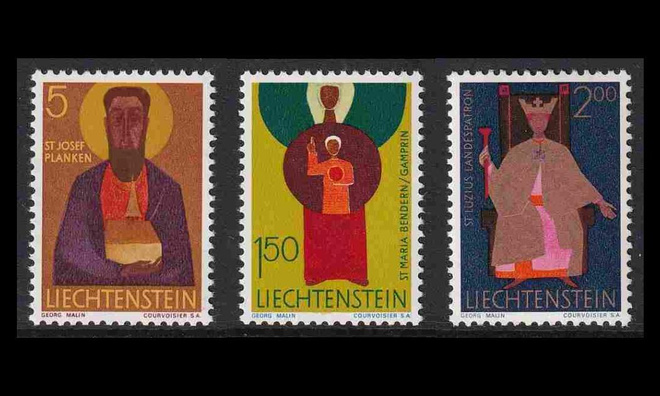 Liechtenstein 500-2 ** Pyhimyksiä (1968)