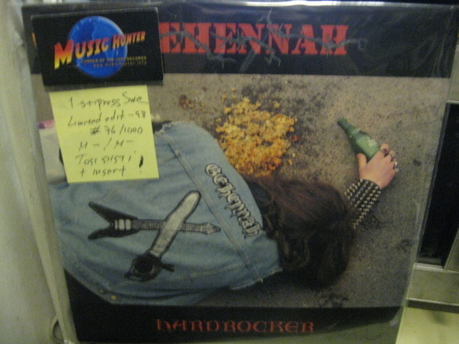 GEHENNAH - HARDROCKER M-/M- LP swe 1st -98