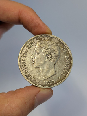 Espanja - Alfonso XII 1875 (hopeaa)