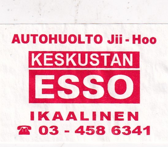 Ikaalinen Keskustan ESSO , Autohuolto Jii - Hoo   s7/2