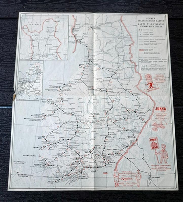 Suomen kulkuneuvojen kartta 1945