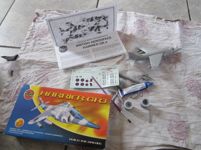 AIRFIX OSITTAIN KOOTTU HARRIER GR3 - RETRO HÄVITTÄJÄ