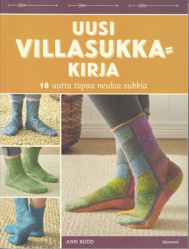 Ann Budd: Uusi villasukkakirja (Moreeni 2017)