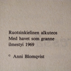 ANNI BLOMQVIST: LUOTO MERESSÄ - pikkukuva 3