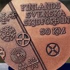 Ronssivärinen Suomi- Ruotsi Hiihtomitali, Halkaisija - 49 mm - pikkukuva 3