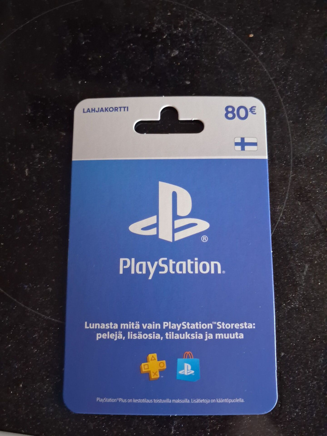 Playstation lahjakortti 80e