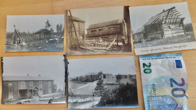 5xValokuva Kota Kodat ym Pohjanmaa Karjalan Kannas 1900-l
