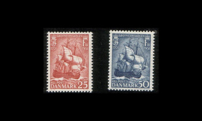 Tanska 323-4 ** Meriupseerikoulu 250v (1951)