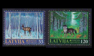 Latvia 804-5 ** Europa metsä (2011)