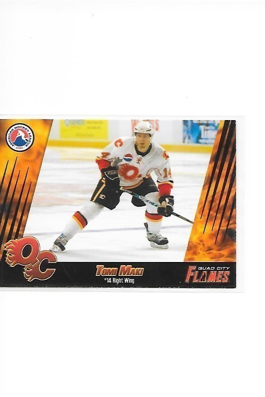 2007-08 Quad City Flames #14 Tomi Mäki Jokerit farmi