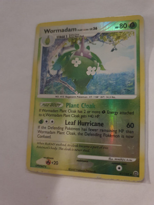 Wormadam #41 Pokemon Secret Wonders RARE card