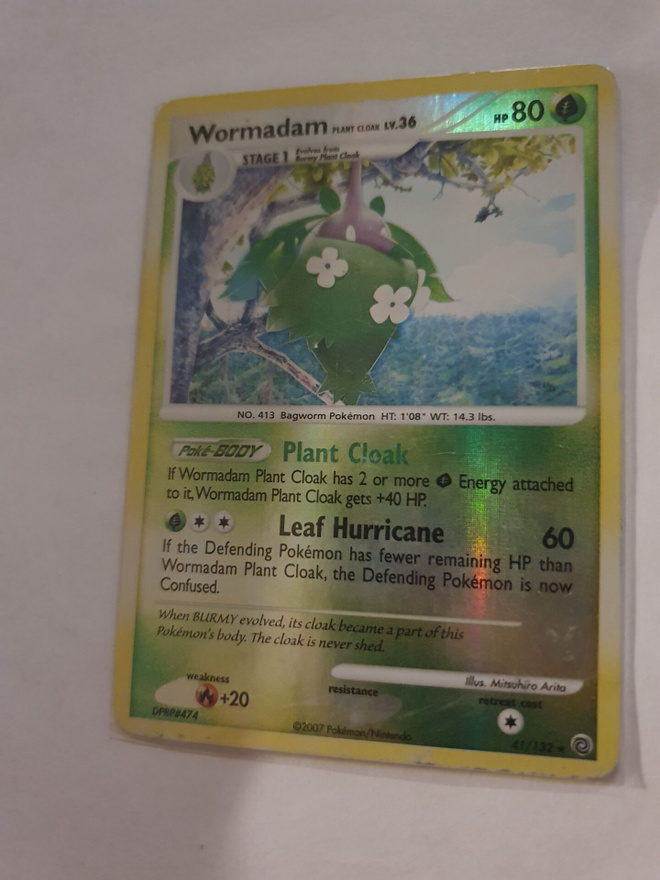 Wormadam #41 Pokemon Secret Wonders RARE card