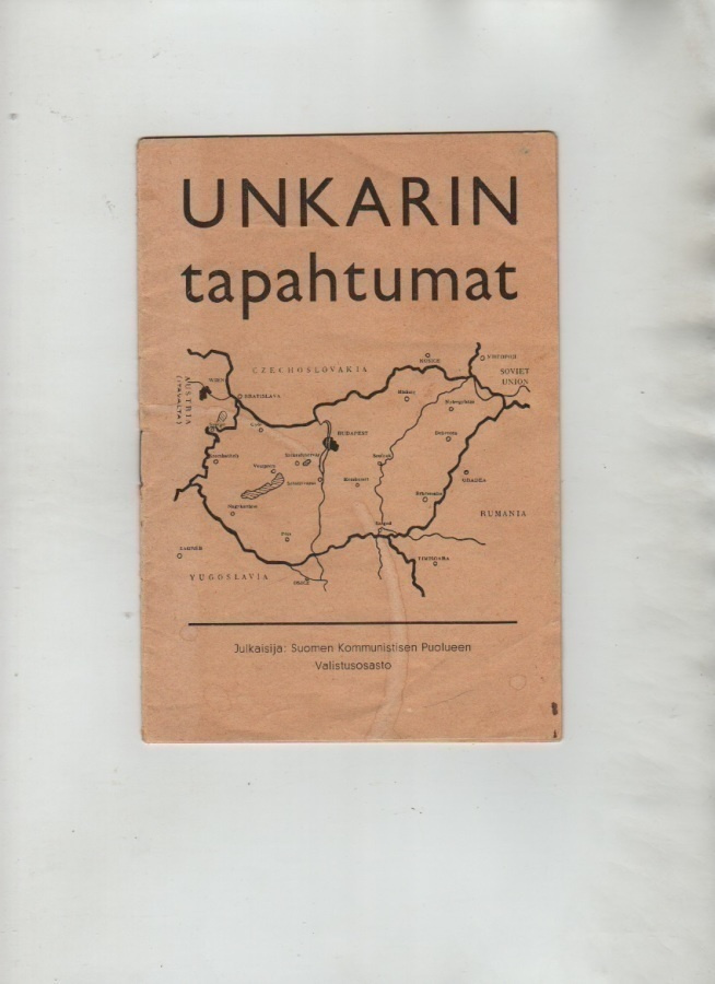 Unkarin tapahtumat: Suomen komm. puolueen valistusos., 1956