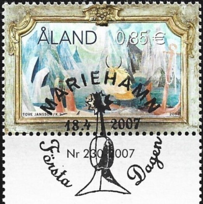 Ål 2007 Tove Jansson 0,85 € välilöpari numero EPL LaPe 279