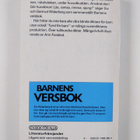 Siv Widerberg ym. : Barnens versbok - en antologi - pikkukuva 2