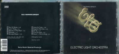 ELECTRIC LIGHT ORCHESTRA . CD-LEVY . BURNING BRIGHT