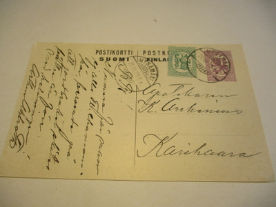 1929 Mynämäki ehiö lisämerkillä Karihaaraan