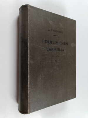 M. E. Koskimies : Poliisimiehen lakikirja