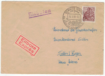 DDR Mi 585 pikakirje