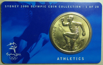Juhlaraha Sydney Olympia Coin Collection 1 of 28 ATHLETICS