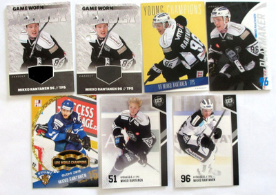 MIKKO RANTANEN x 7 korttia, sis. jerseykortin katso