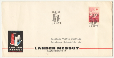 Erikoisleima Lahti Lahden messut 1963 tapahtuman kuorella