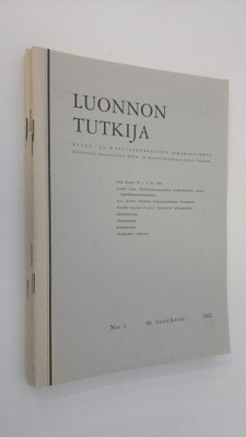 Luonnon tutkija vuosikerta 1962