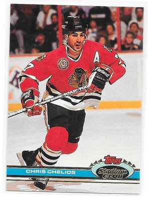 1991-92 Stadium Club #6 Chris Chelios Chicago Blackhawks