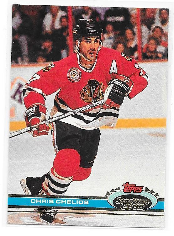 1991-92 Stadium Club #6 Chris Chelios Chicago Blackhawks