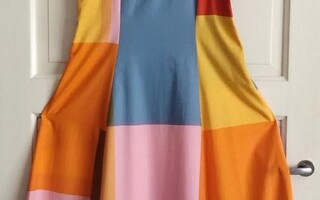 Marimekko vintage huikea värikäs väljä kesämekko