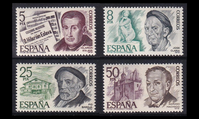 Espanja 2348-51 ** Taiteilijoita (1978)