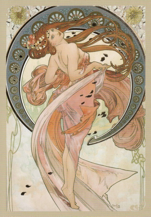 Alphonse Mucha: Punatukkainen nainen