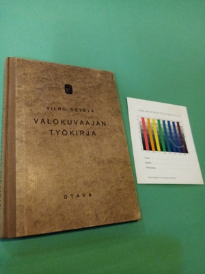 VILHO SETÄLÄ : VALOKUVAAJAN TYÖKIRJA ( 1 P. 1941)