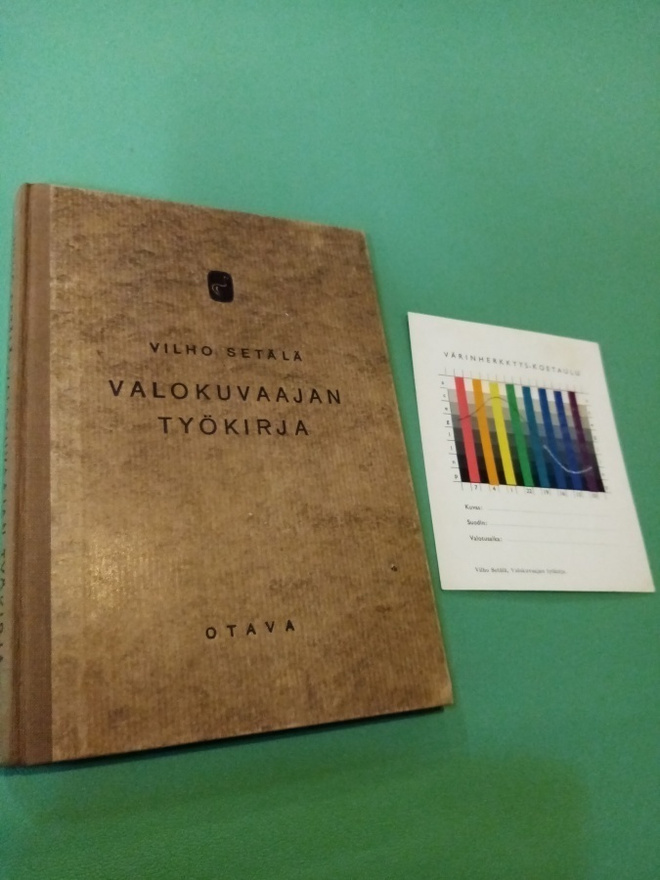 VILHO SETÄLÄ :  VALOKUVAAJAN TYÖKIRJA  ( 1 P. 1941)