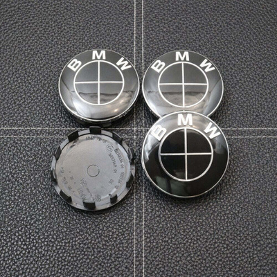 BMW vannekeskiöt – Täysmusta – 56mm (4kpl sarja)