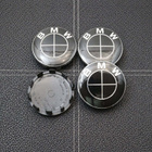 BMW vannekeskiöt – Täysmusta – 56mm (4kpl sarja) - pikkukuva 1