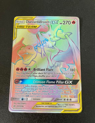 Charizard & Braixen GX tag team 251/236